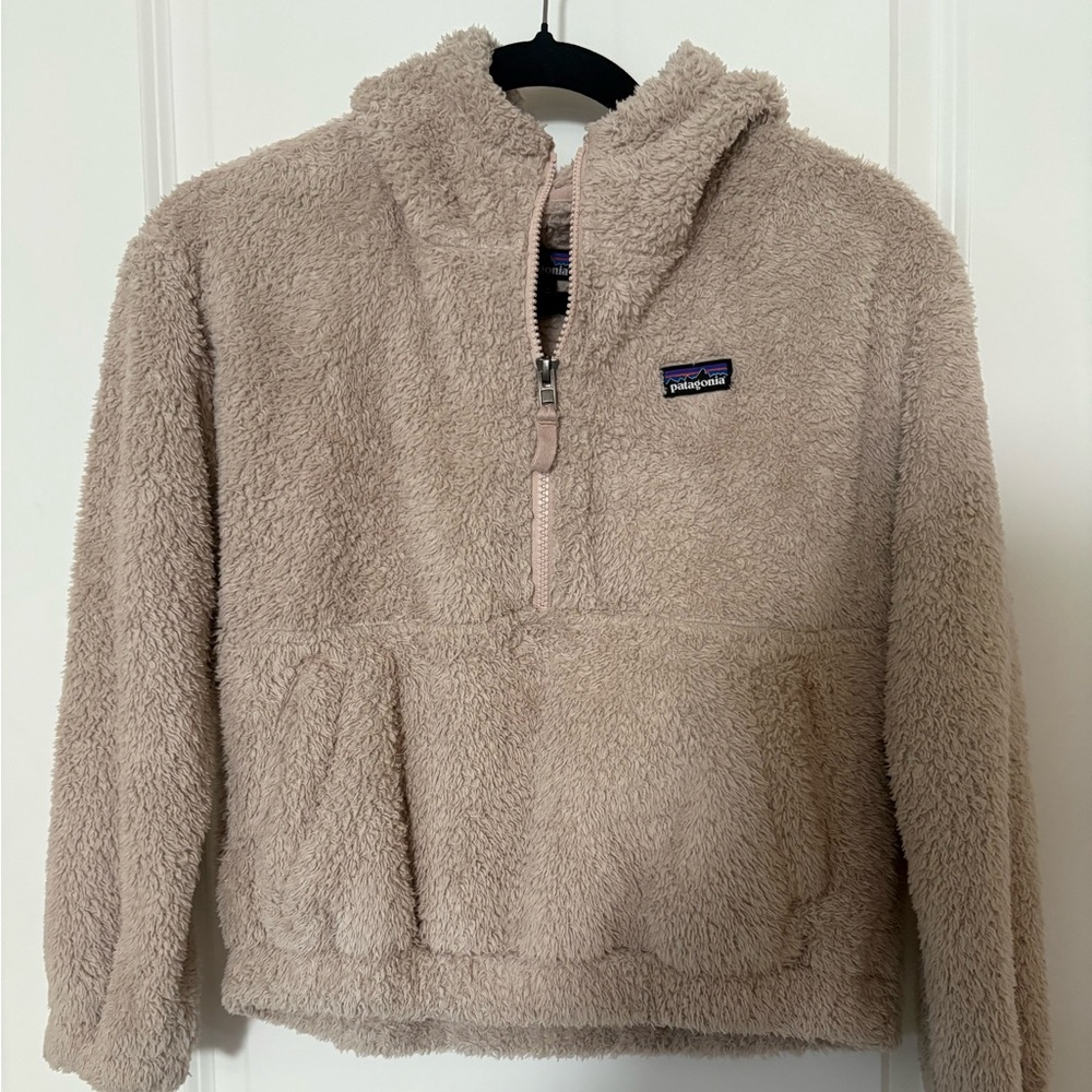 Patagonia girls fleece half zip size xl